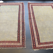 Image of Pair Of Abstract Senneh Rugs